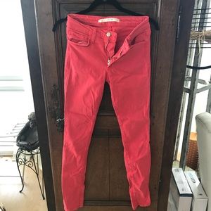 Joe’s jean red cigarette jeans